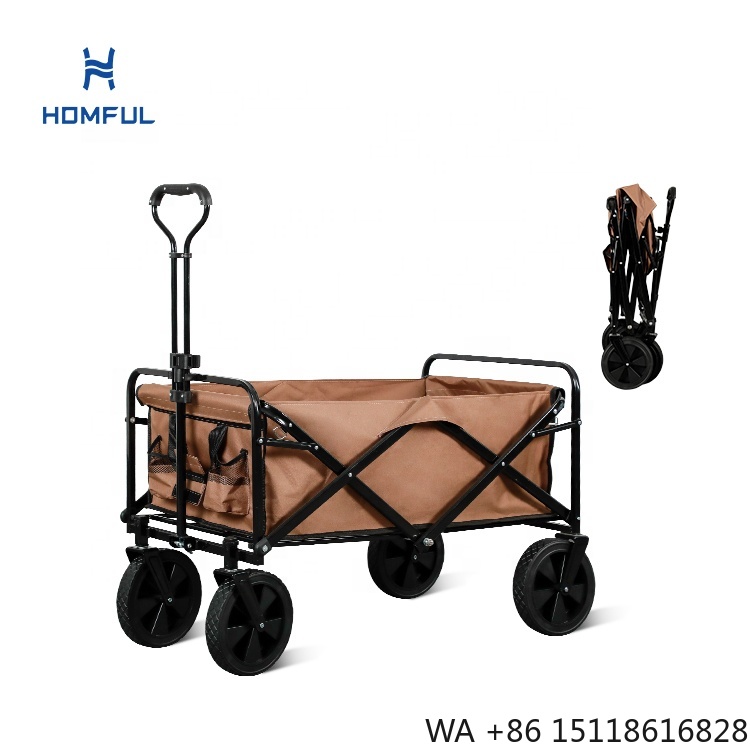 Outdoor Camping Trolley - HOMFUL Balıkçılık Bollerwagen Katlanabilir Kamp Arabası