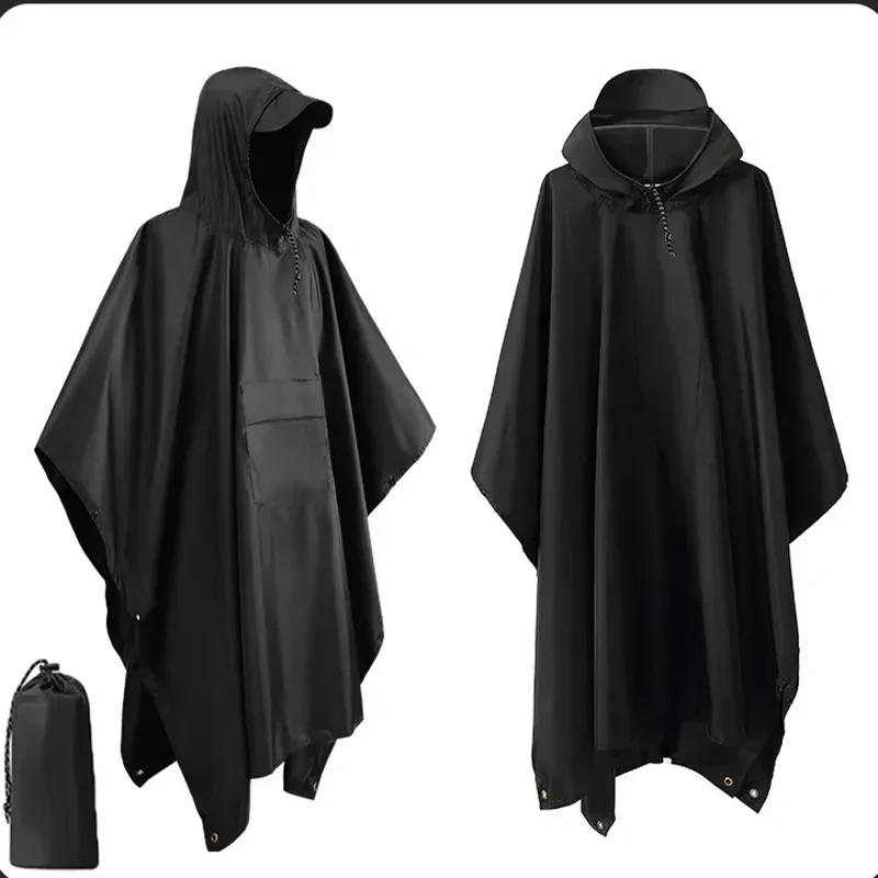 Camping Rain Poncho - 2026 3'ü 1 Arada Su Geçirmez