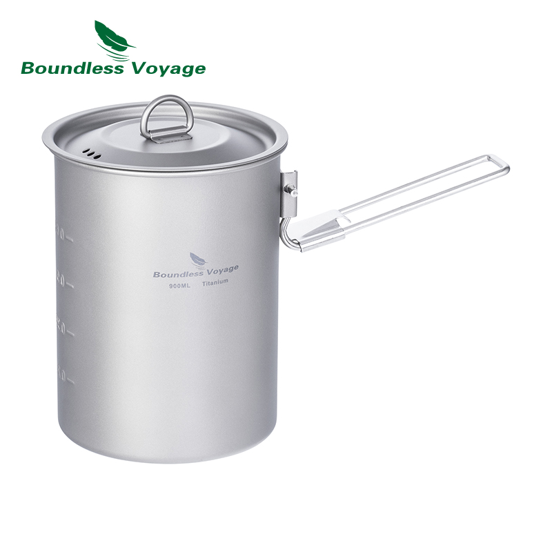 Outdoor Camping Dining Set - Sınırsız Voyage 900 ml Titanyum Pot